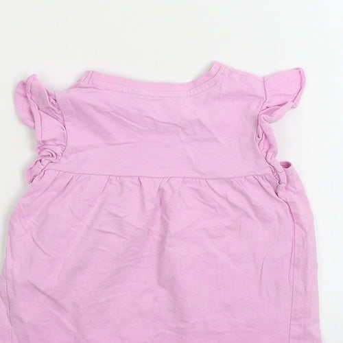 George  Girls Pink   Basic T-Shirt Size 2-3 Years