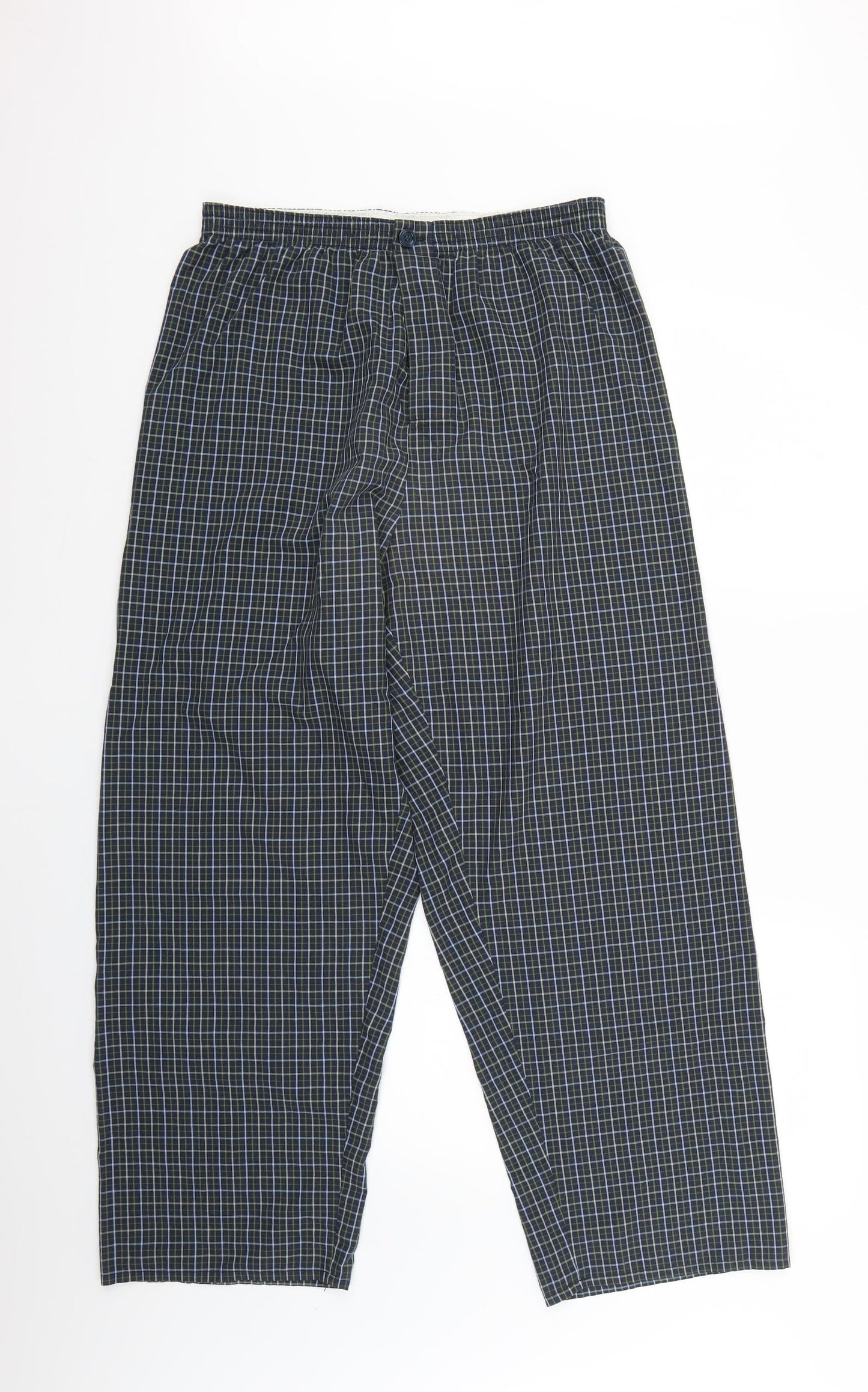 Marks and Spencer Mens Multicoloured Check   Pyjama Pants Size M