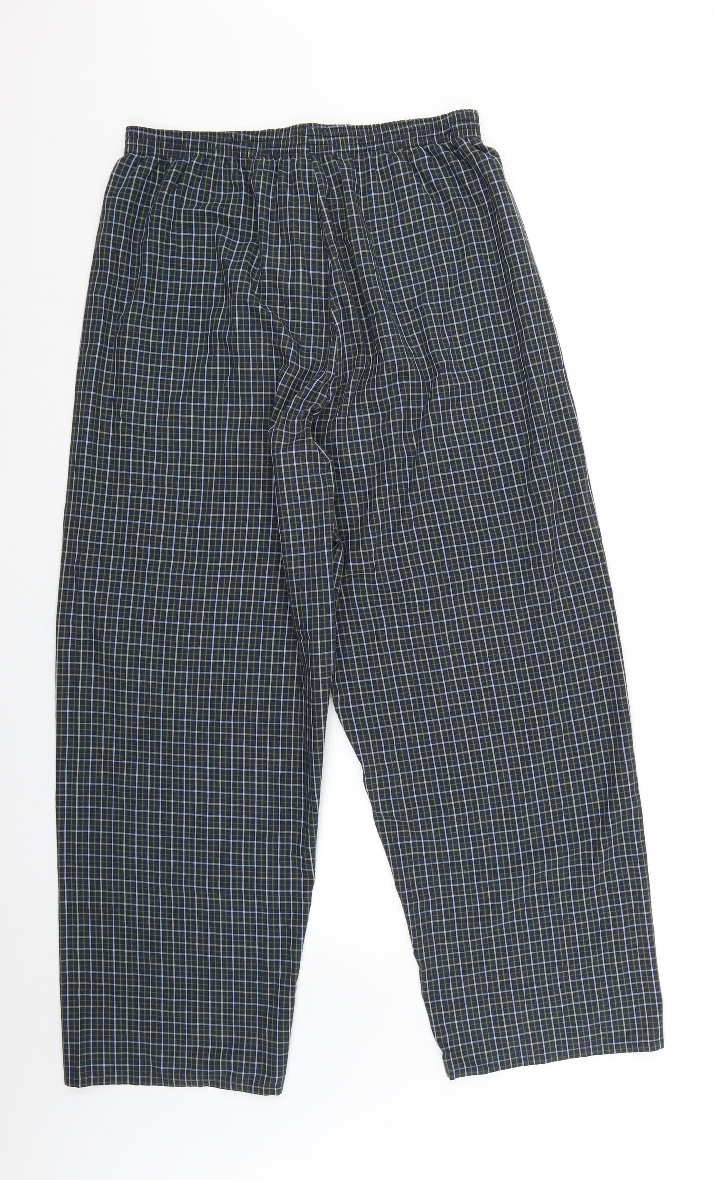 Marks and Spencer Mens Multicoloured Check   Pyjama Pants Size M
