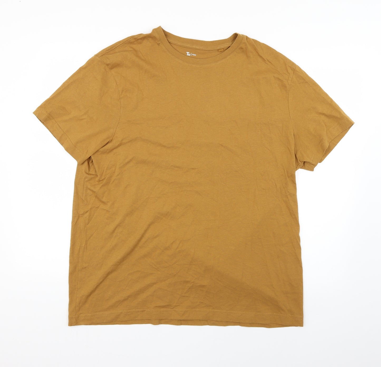 TU Mens Brown    T-Shirt Size XL