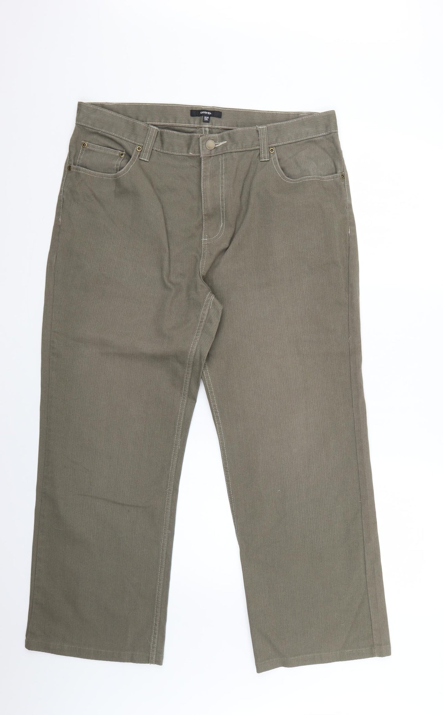 George Mens Green   Flared Jeans Size 36 L29 in