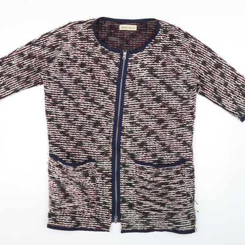LIBERTINE-LIBERTINE Womens Multicoloured Geometric  Cardigan Jumper Size S