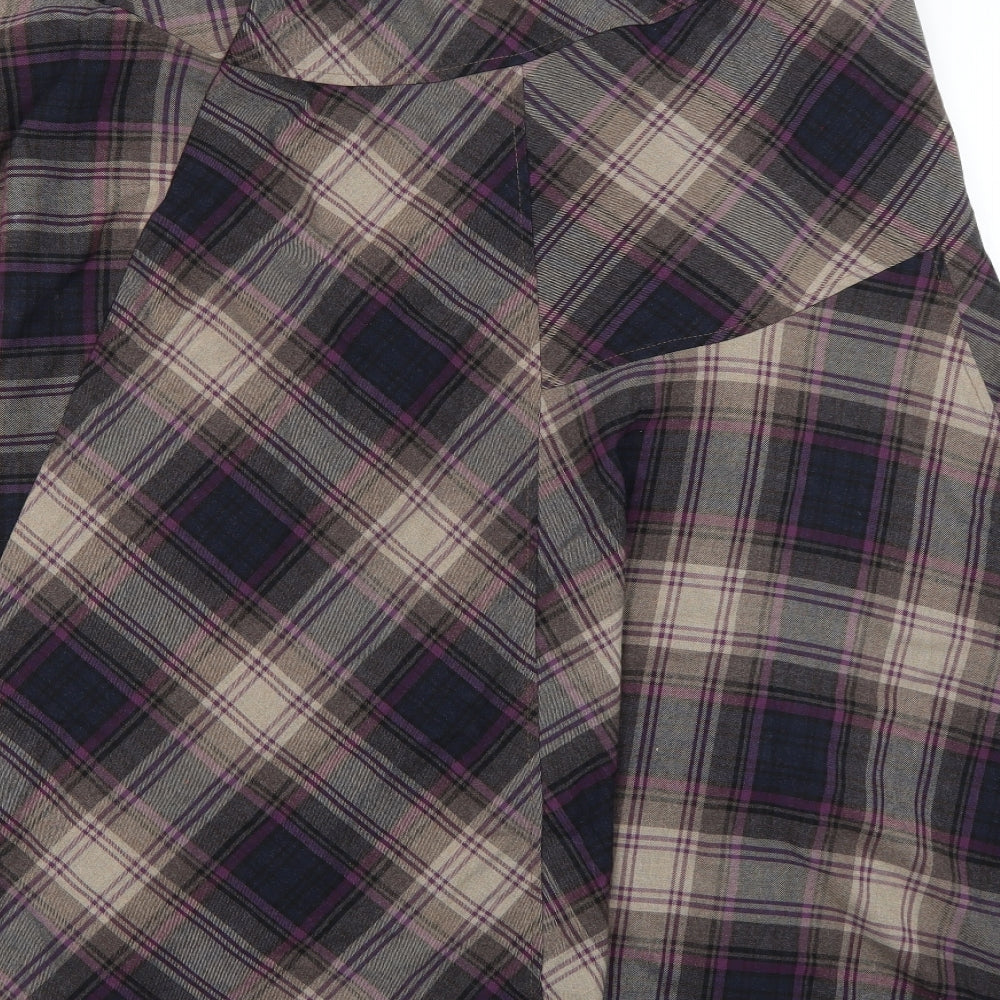 Marks and Spencer Womens Multicoloured Check  Flare Skirt Size 18