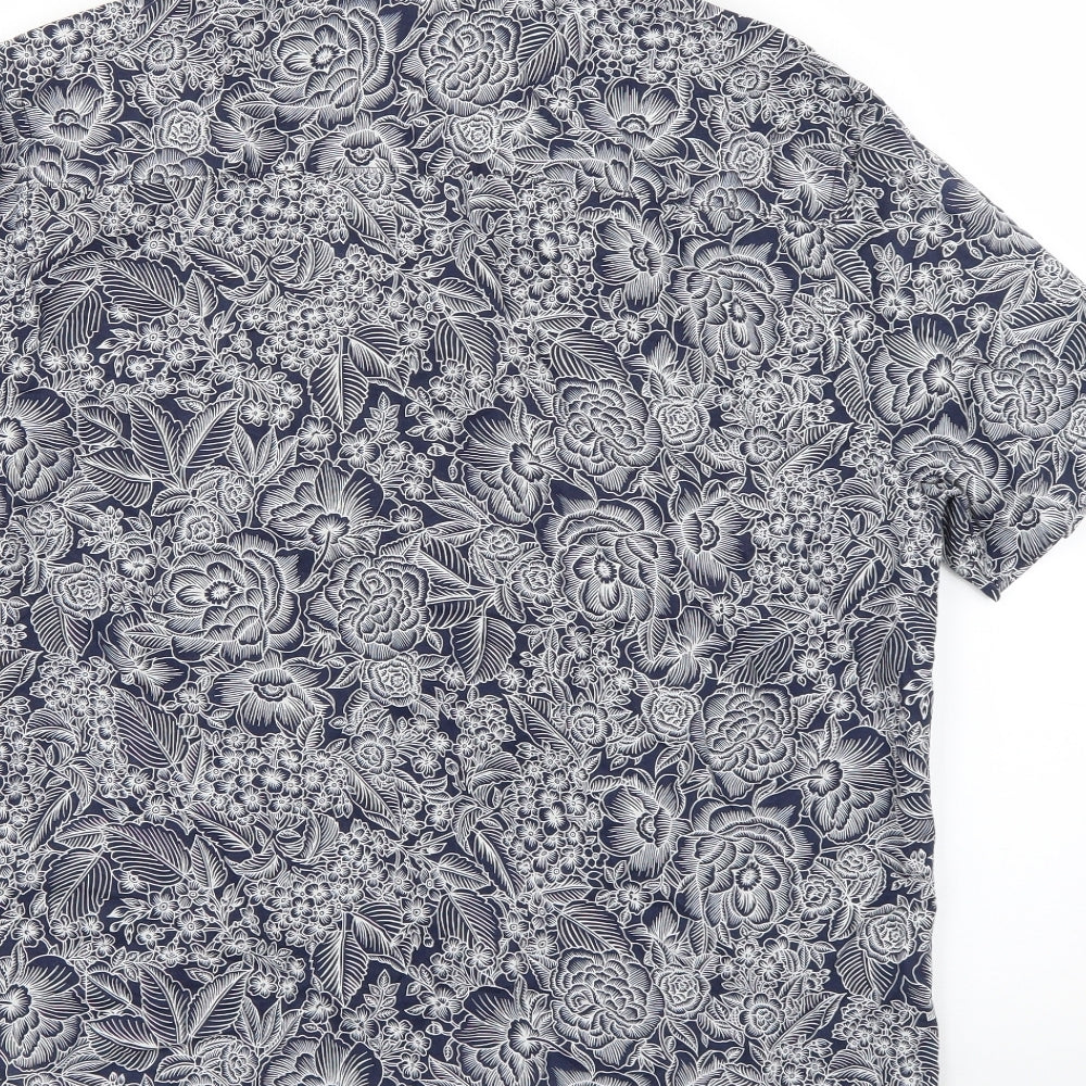 Topman Mens Multicoloured Floral   Button-Up Size M