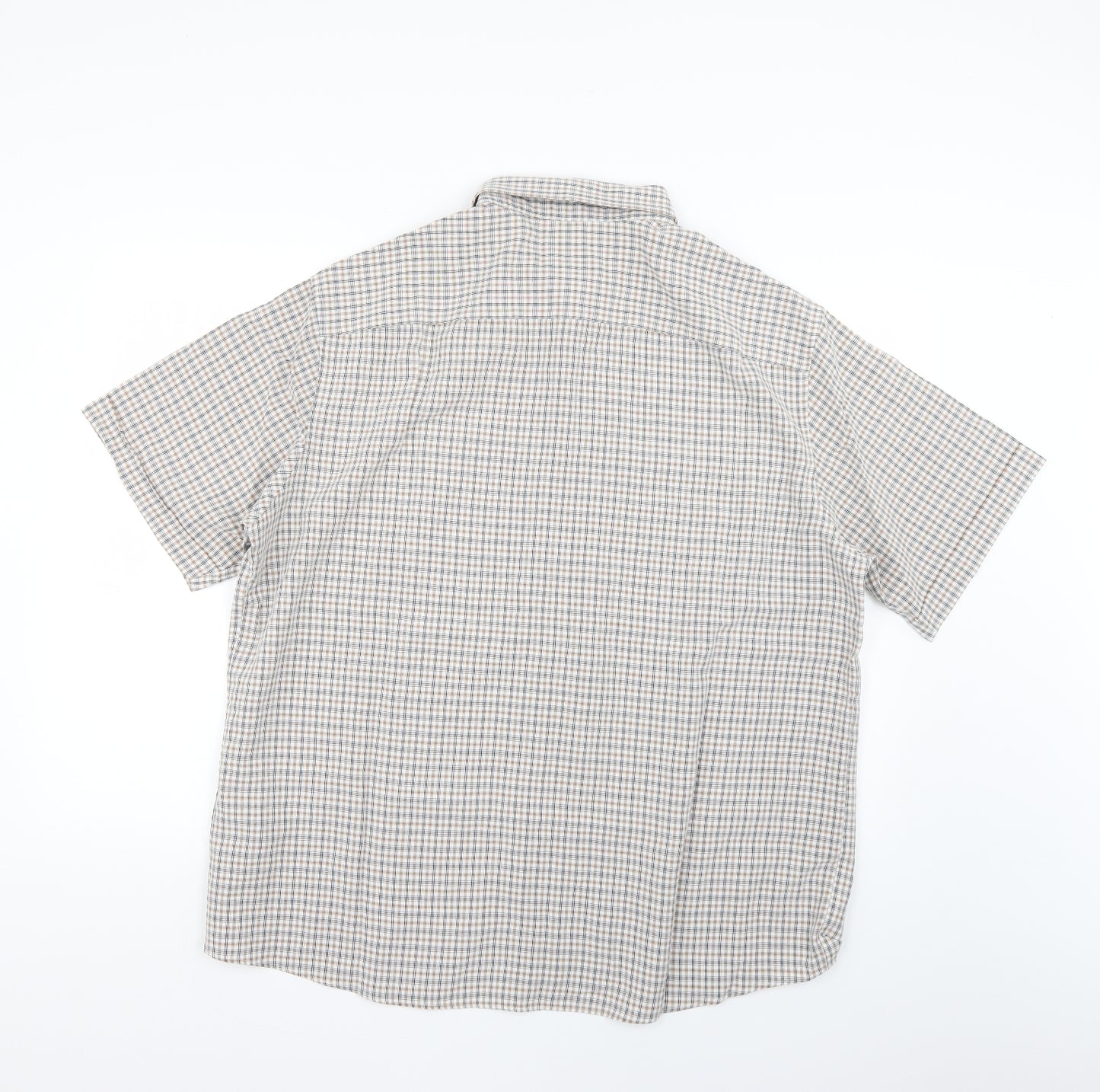 Marks and Spencer Mens Multicoloured Check   Dress Shirt Size XL