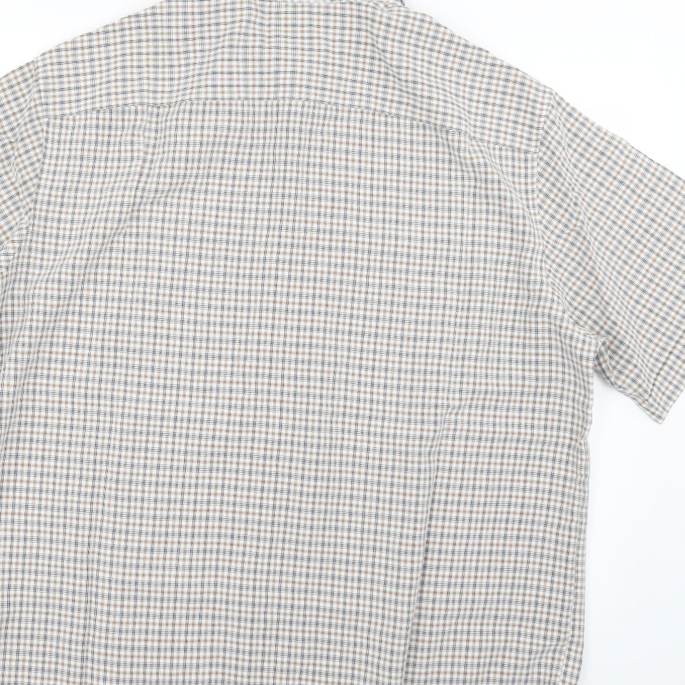 Marks and Spencer Mens Multicoloured Check   Dress Shirt Size XL