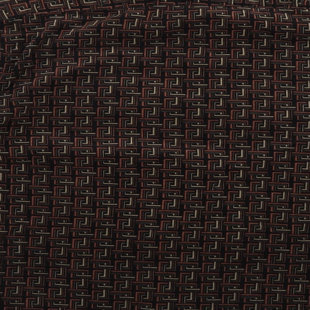 steve ketell Mens Brown Geometric   Dress Shirt Size M