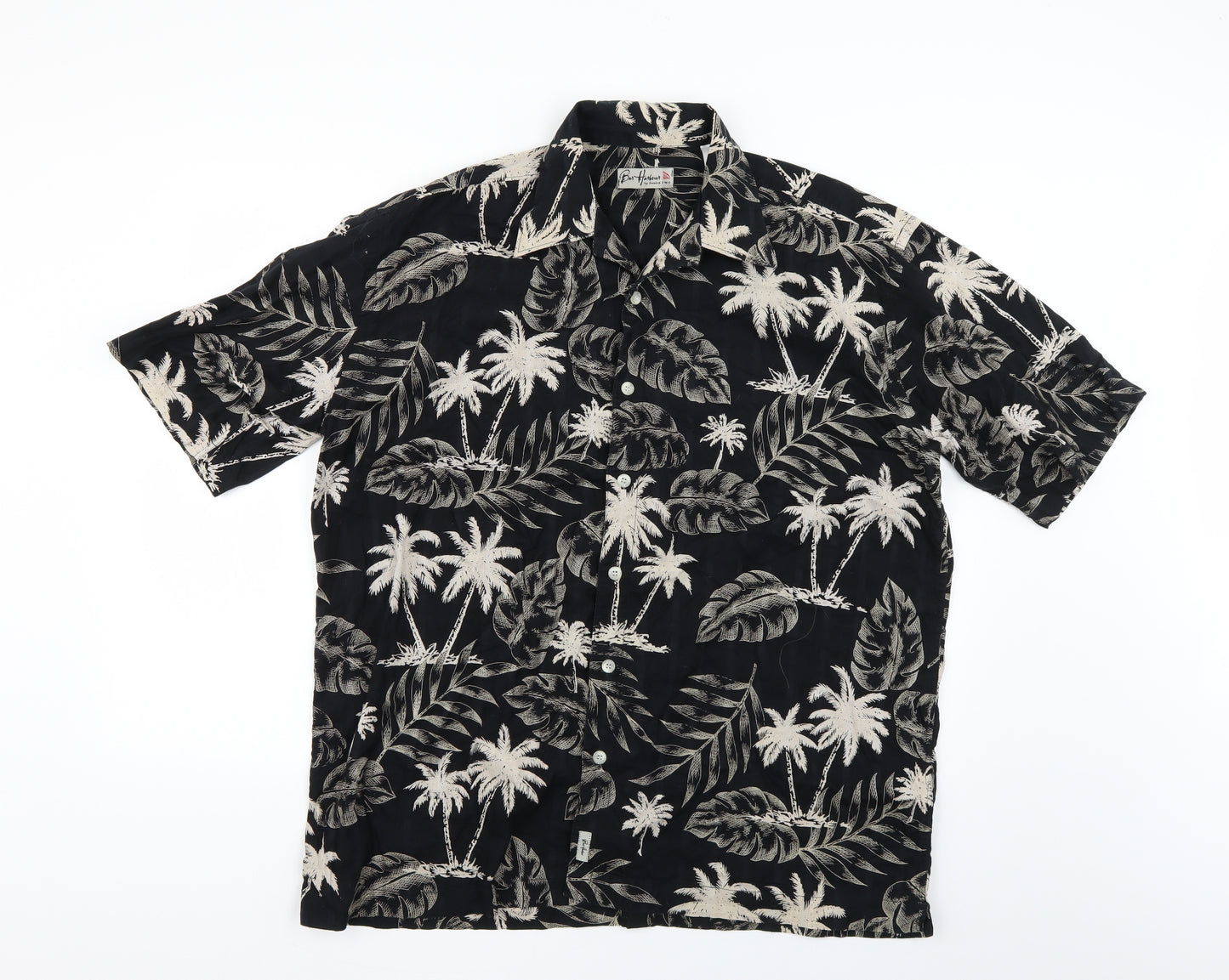 Bar Harbour Mens Multicoloured Floral   Button-Up Size L