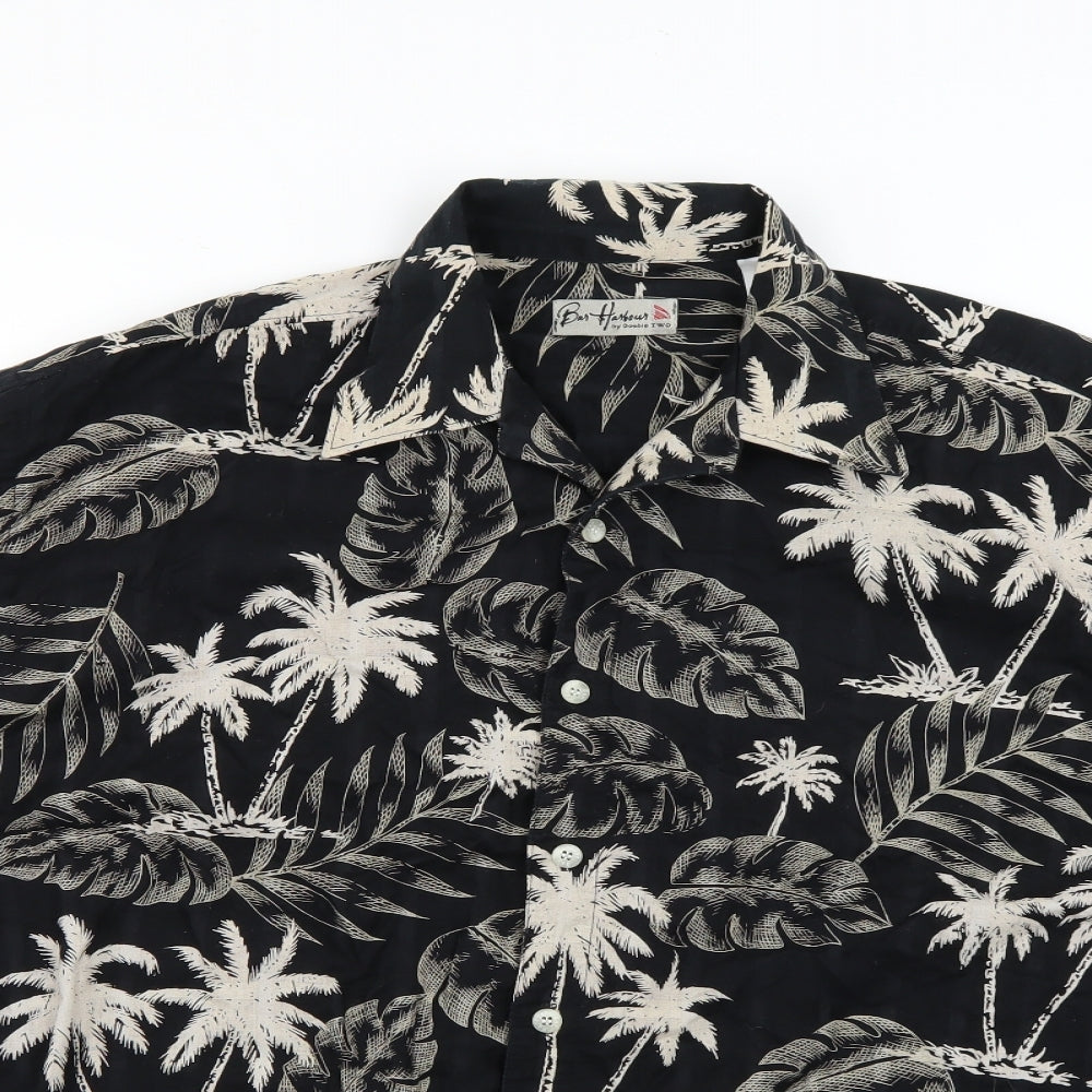 Bar Harbour Mens Multicoloured Floral   Button-Up Size L
