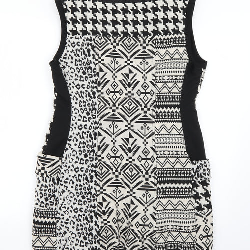 sha & sha Womens Multicoloured Geometric  Jumper Dress  Size L