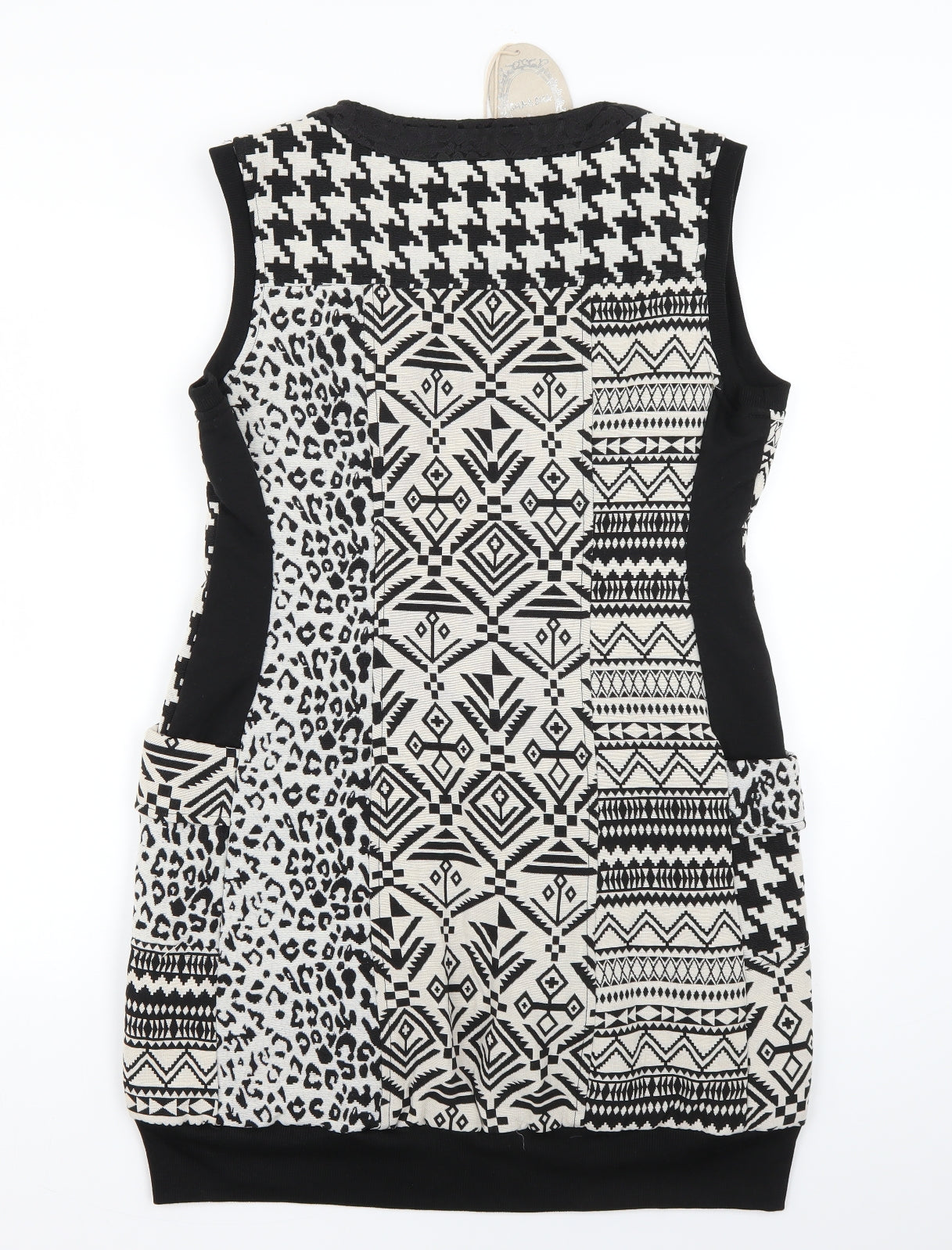 sha & sha Womens Multicoloured Geometric  Jumper Dress  Size L