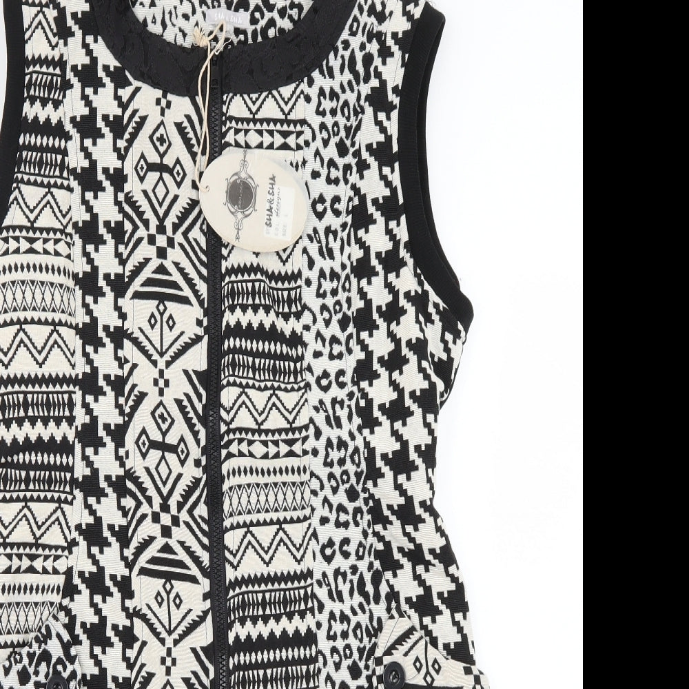 sha & sha Womens Multicoloured Geometric  Jumper Dress  Size L