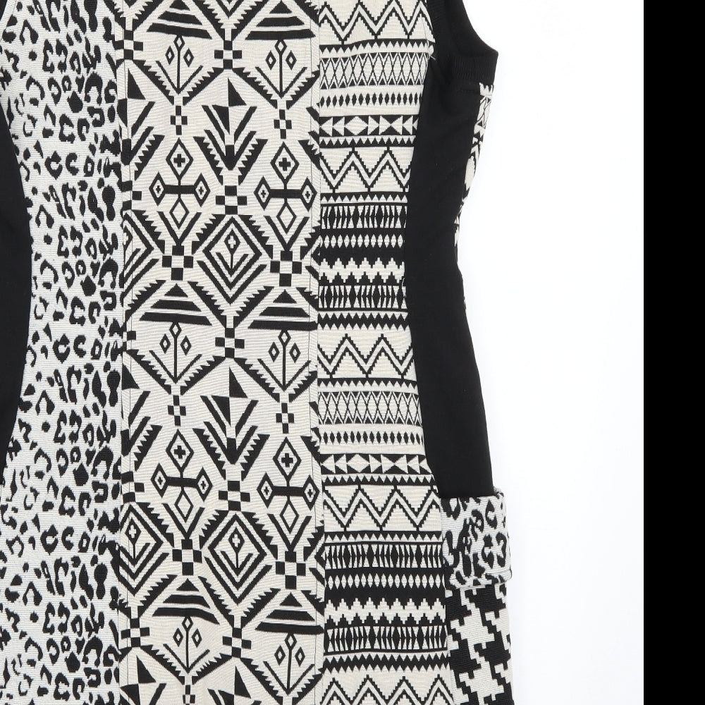 sha & sha Womens Multicoloured Geometric  Jumper Dress  Size L