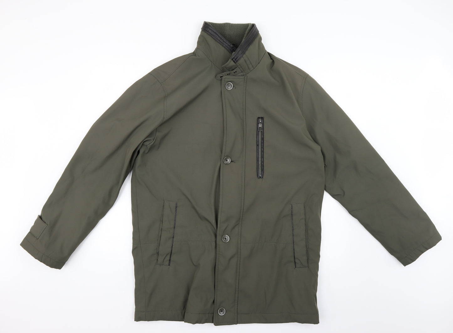 paul berman Mens Green   Rain Coat Coat Size S