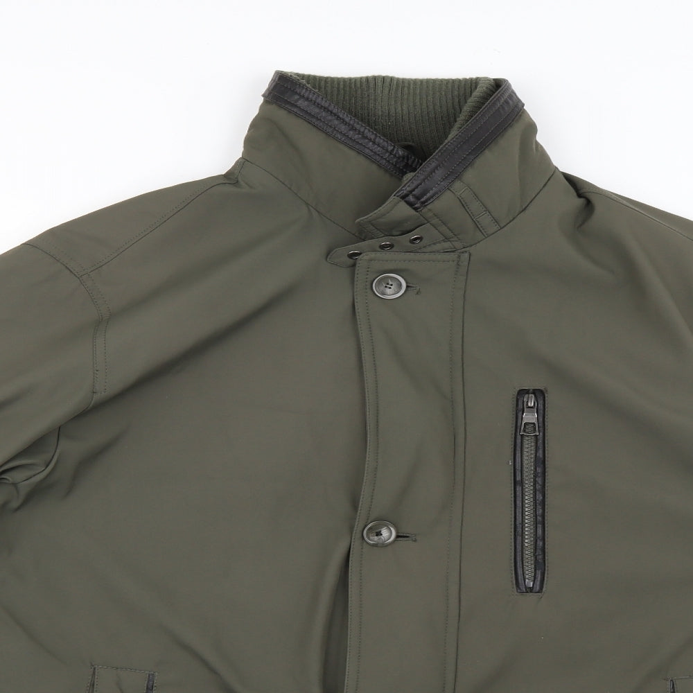paul berman Mens Green   Rain Coat Coat Size S