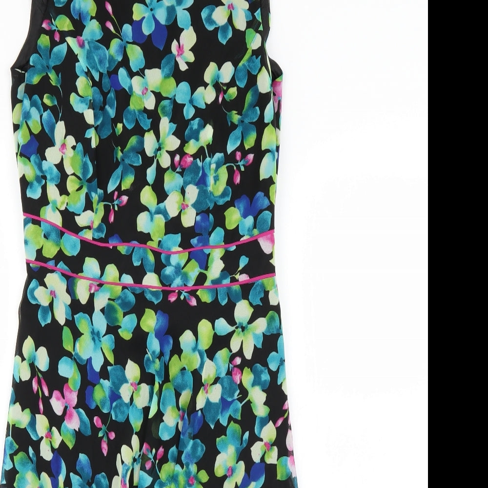Debenhams Womens Multicoloured Floral  Fit & Flare  Size 10