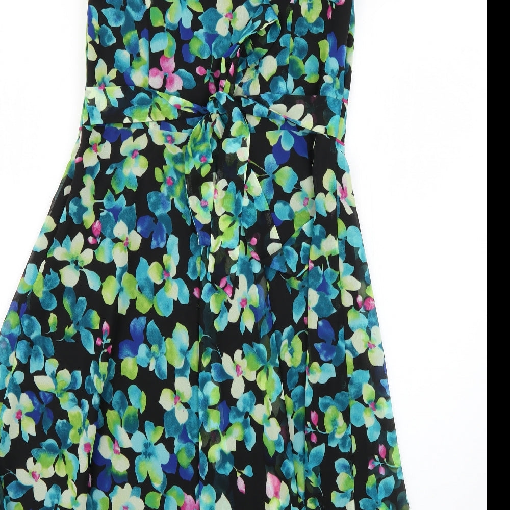 Debenhams Womens Multicoloured Floral  Fit & Flare  Size 10