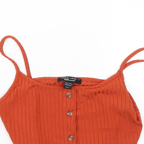 New Look Girls Orange   Basic T-Shirt Size 12-13 Years