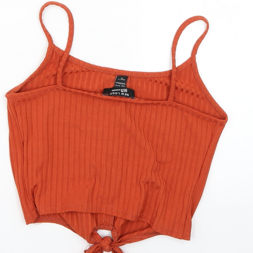 New Look Girls Orange   Basic T-Shirt Size 12-13 Years