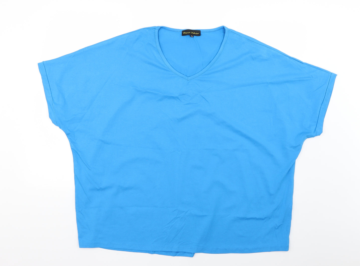 Frank Usher Mens Blue    T-Shirt Size XL
