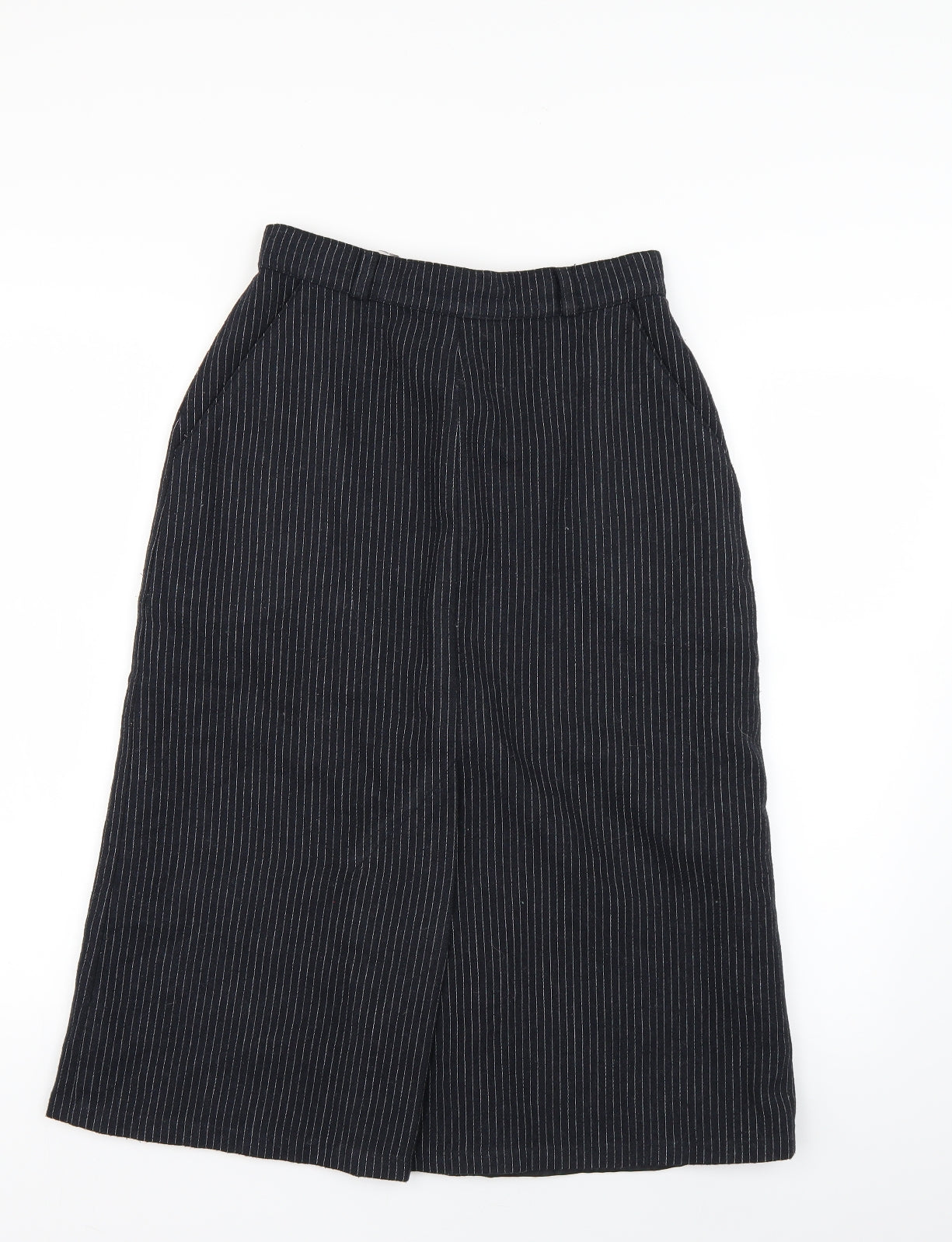 notch Womens Black Striped  Straight & Pencil Skirt Size 12
