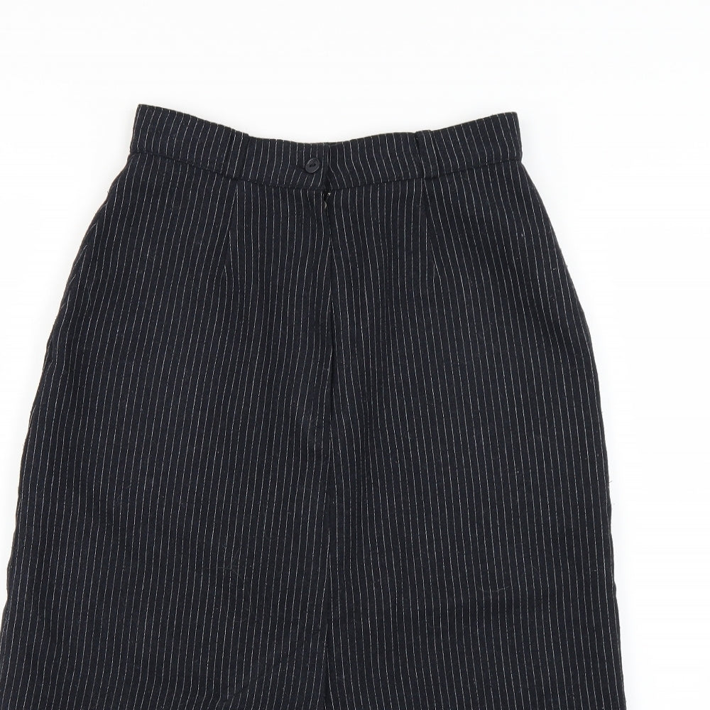 notch Womens Black Striped  Straight & Pencil Skirt Size 12
