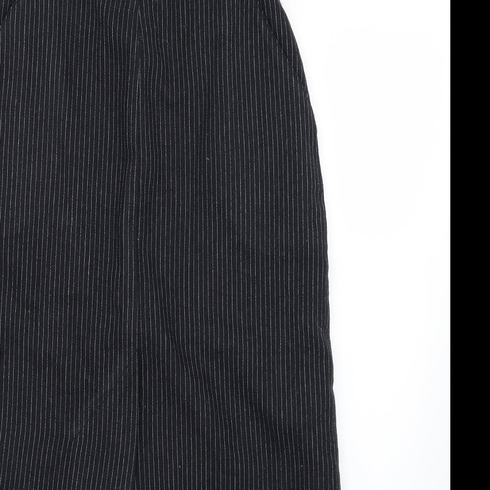 notch Womens Black Striped  Straight & Pencil Skirt Size 12