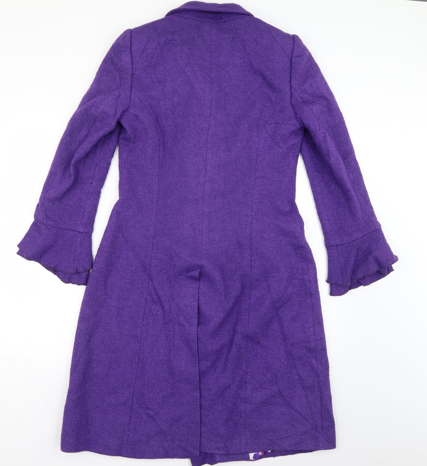 Per Una Womens Purple   Pea Coat Coat Size 10