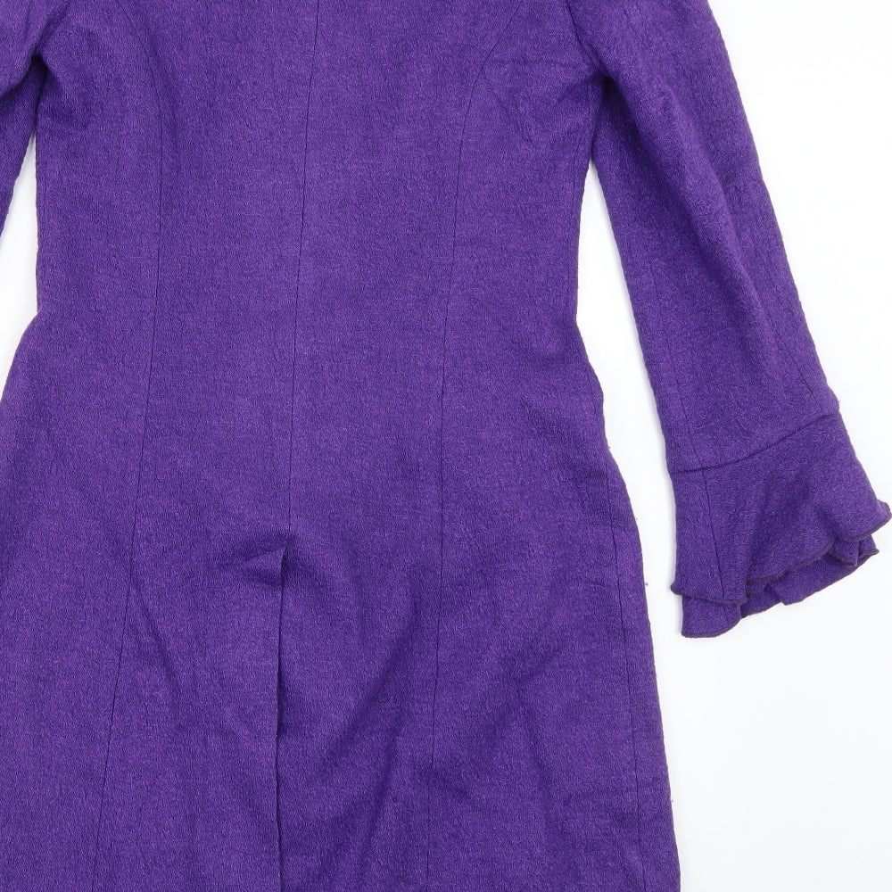Per Una Womens Purple   Pea Coat Coat Size 10