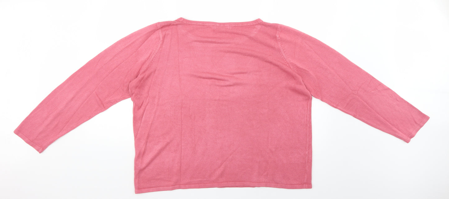 George Womens Pink   Pullover Jumper Size 22