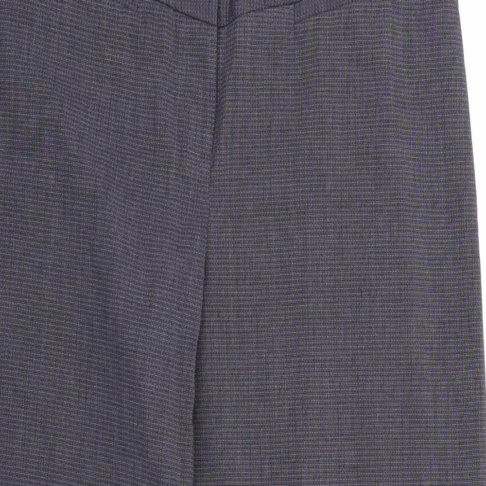 NEXT Womens Grey Check  Trousers  Size 14 L30 in