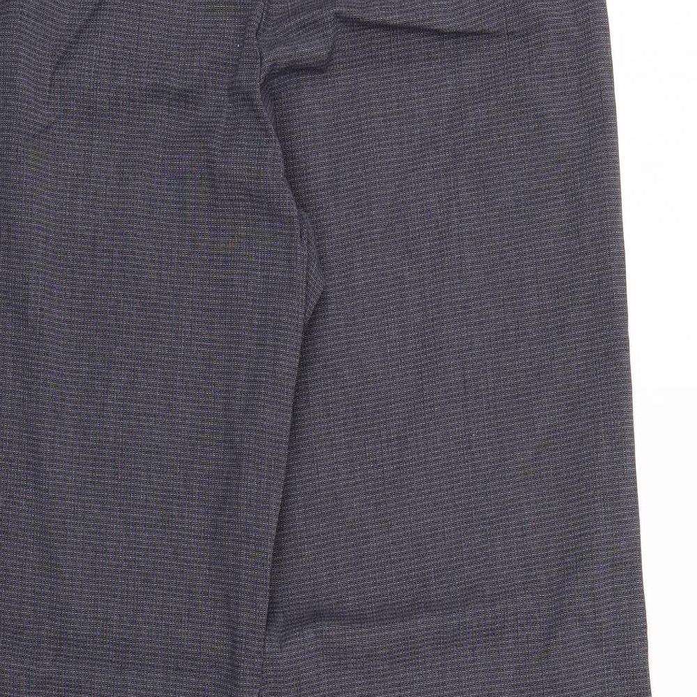 NEXT Womens Grey Check  Trousers  Size 14 L30 in