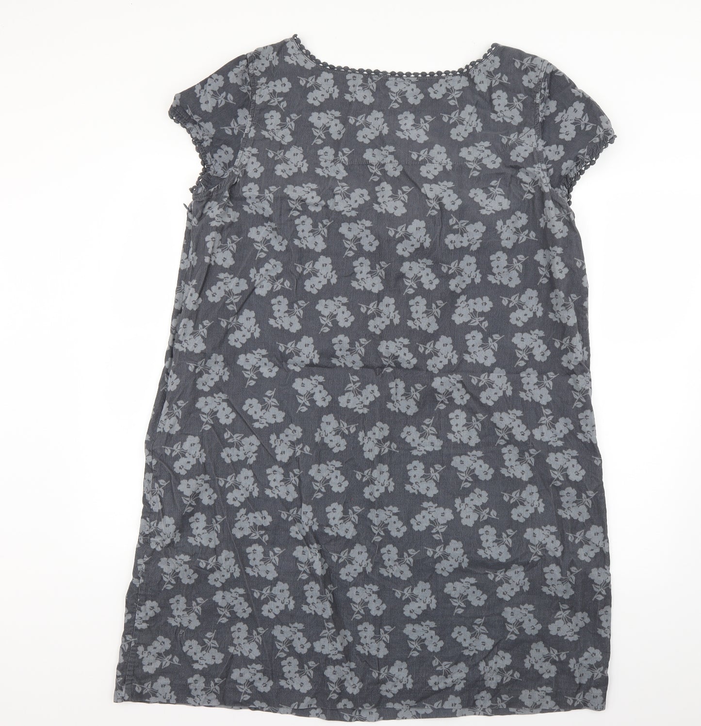 Seasalt Womens Grey Geometric  T-Shirt Dress  Size 16