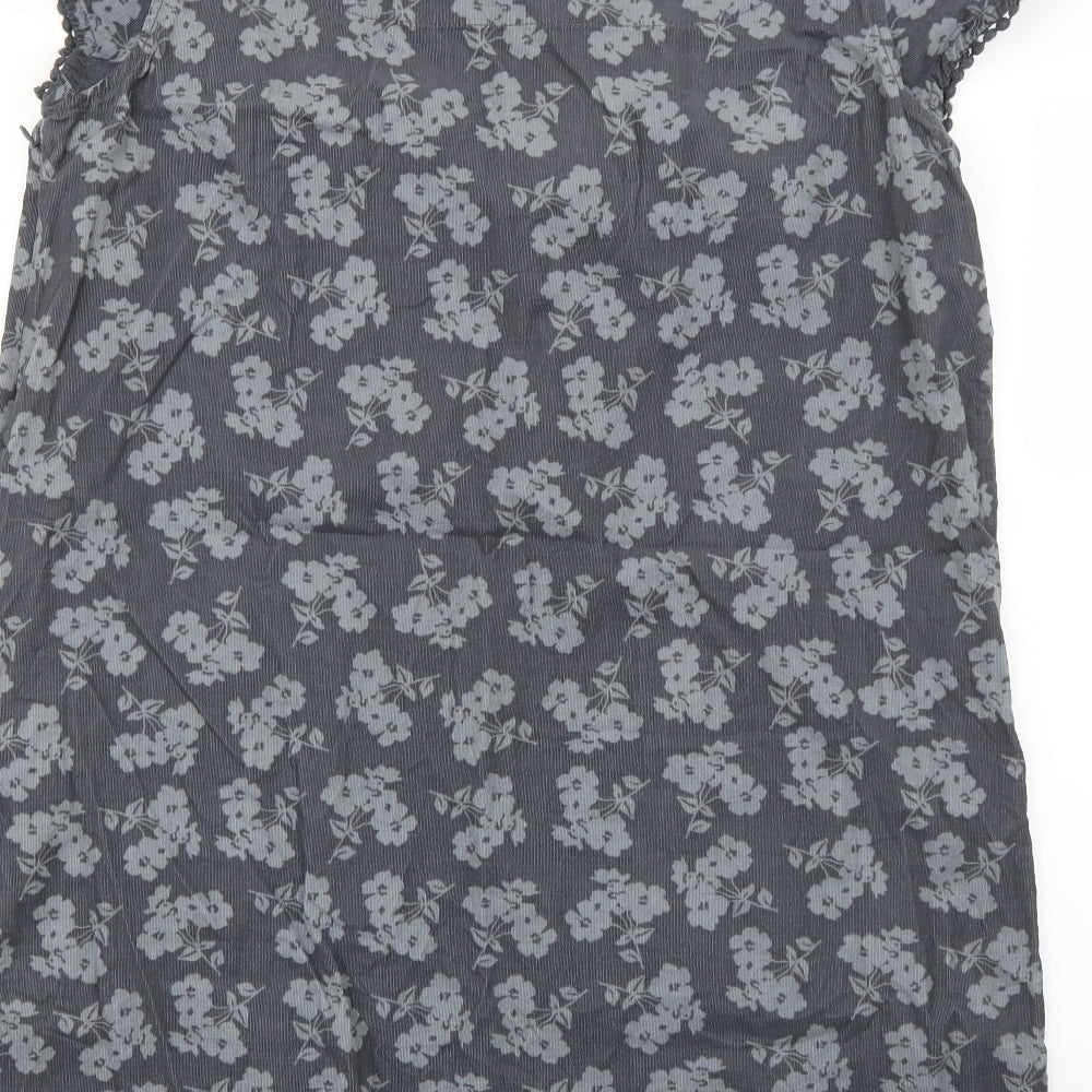 Seasalt Womens Grey Geometric  T-Shirt Dress  Size 16