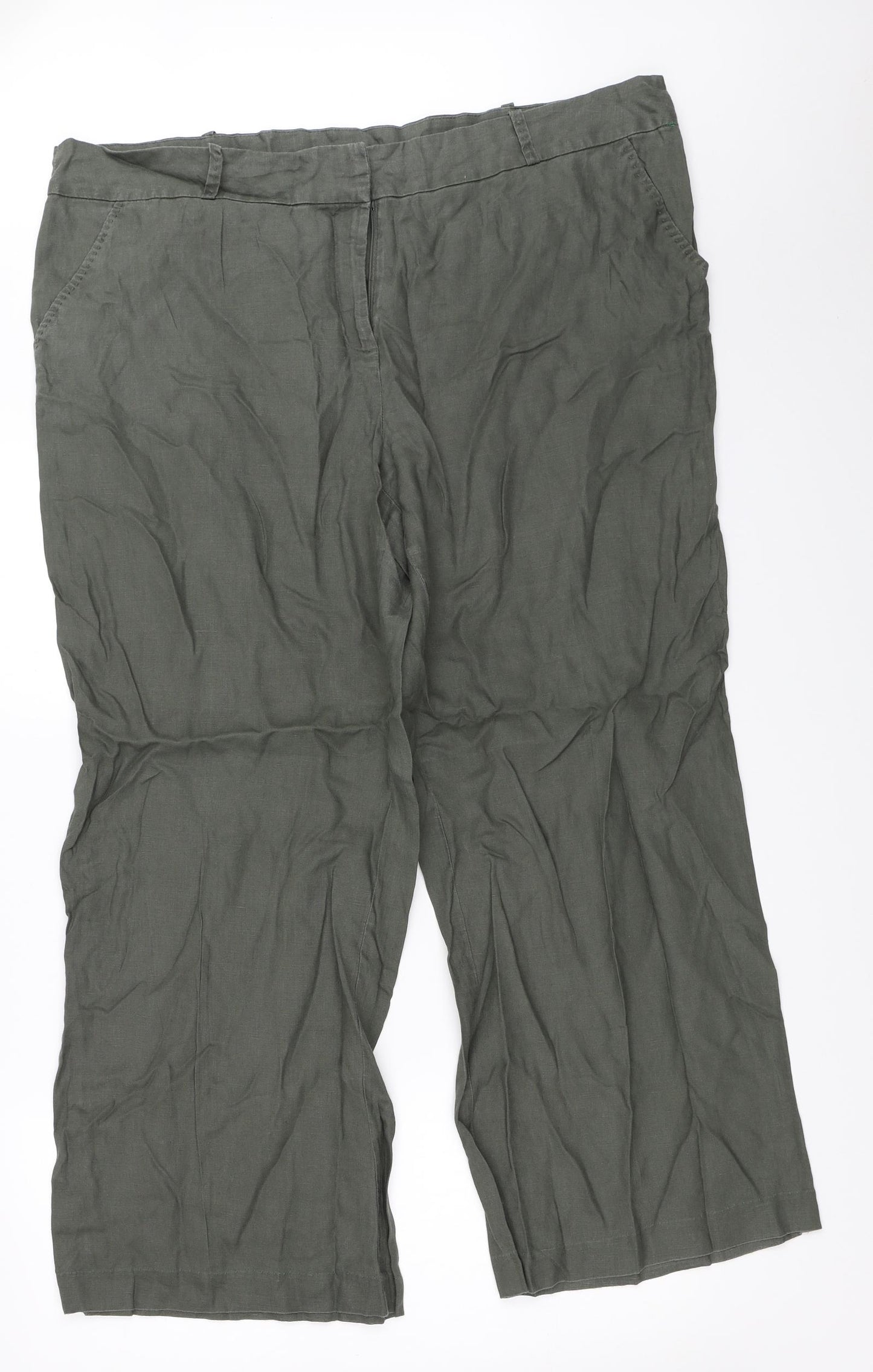 TU Womens Green   Trousers  Size 20 L28.5 in