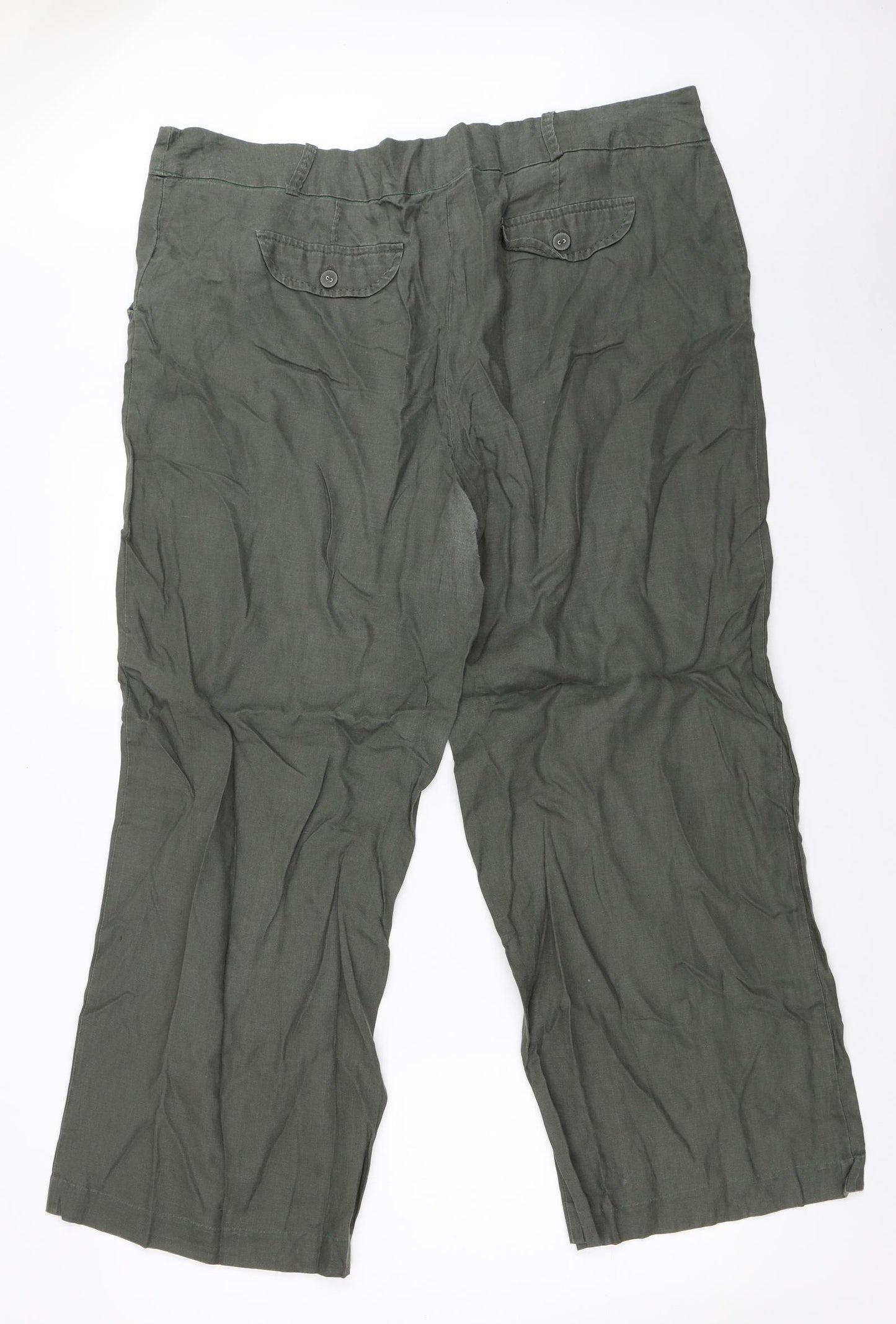 TU Womens Green   Trousers  Size 20 L28.5 in