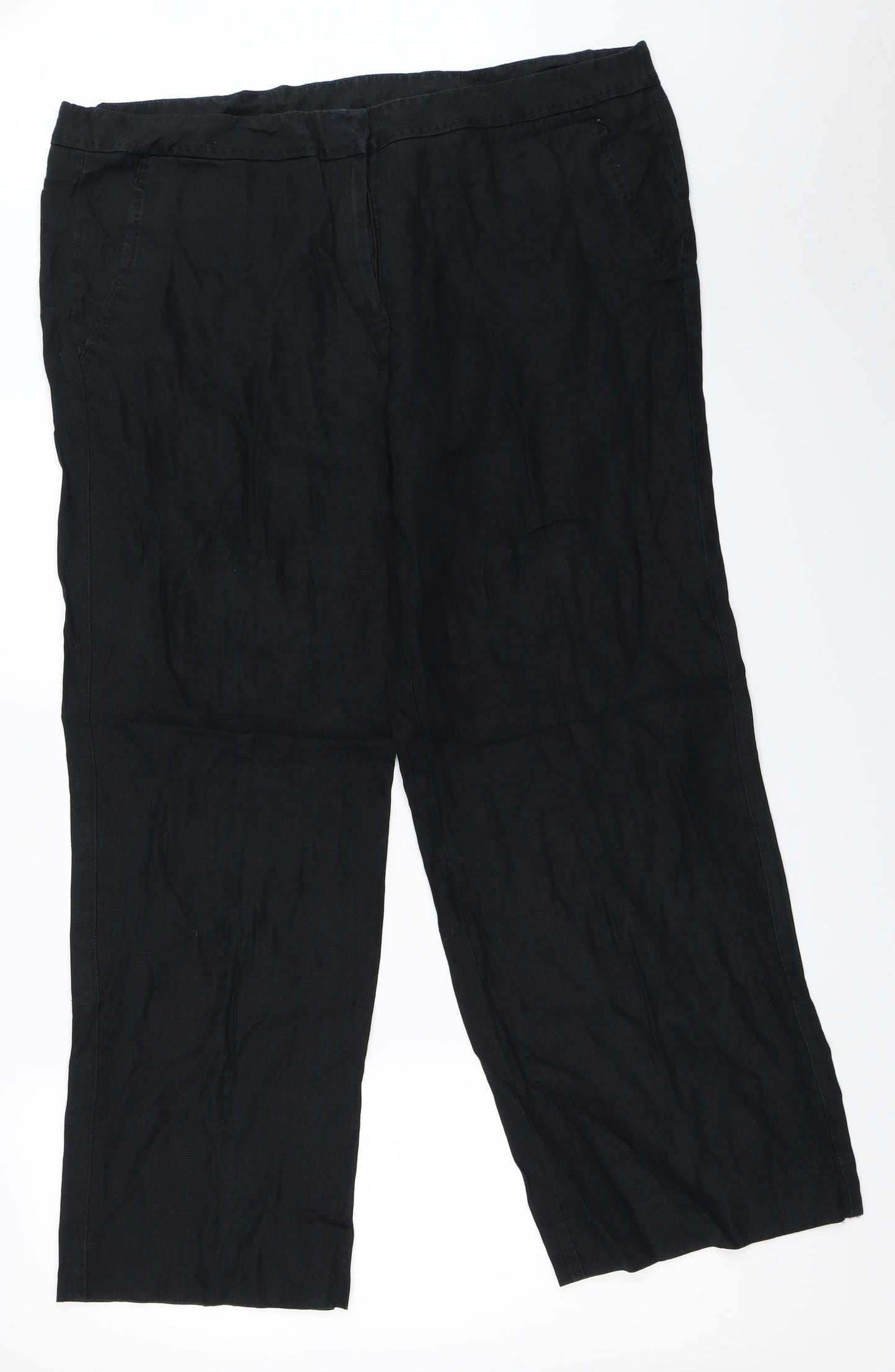TU Womens Black   Trousers  Size 12 L28.5 in