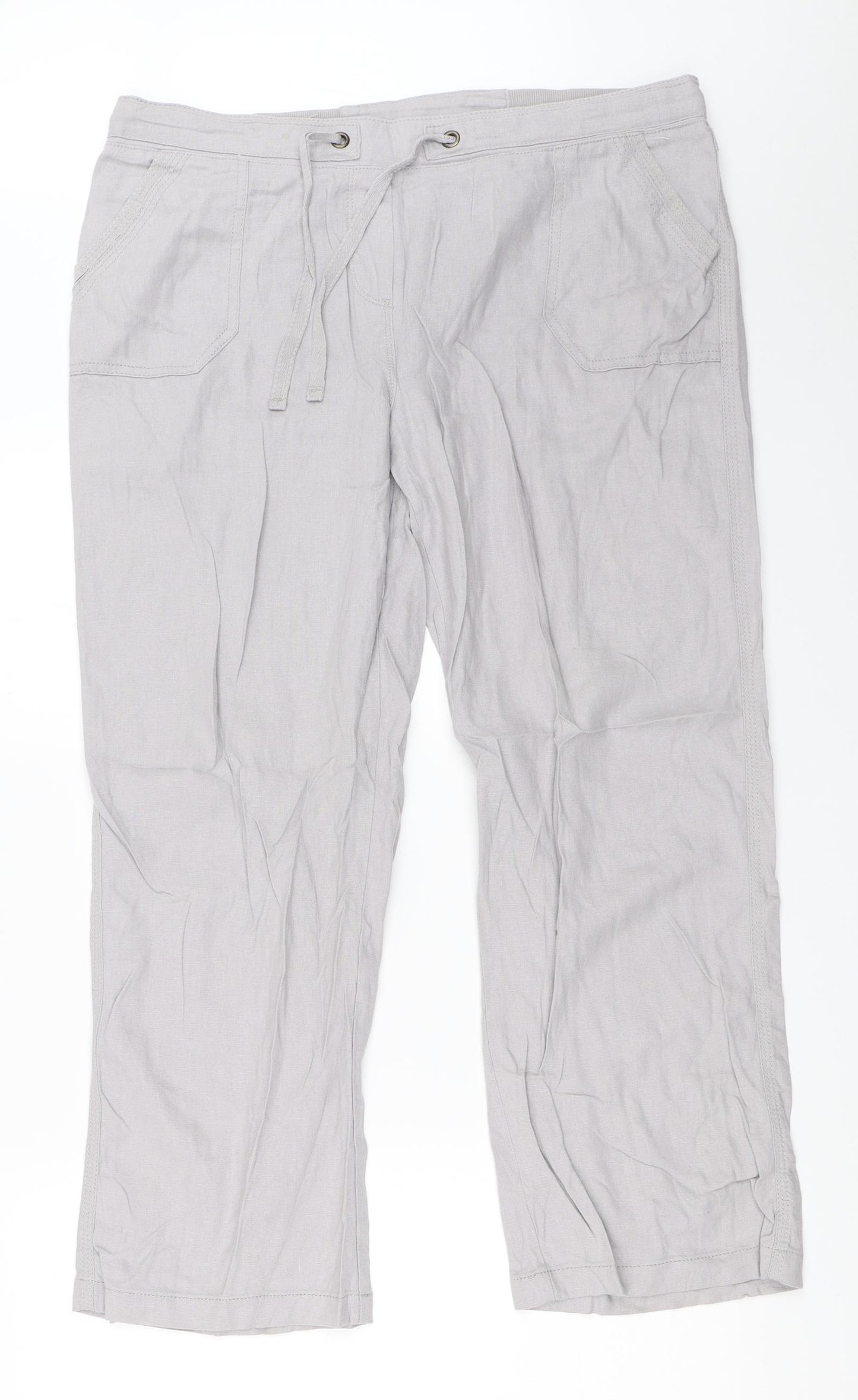BHS Womens Grey   Trousers  Size 16 L27 in