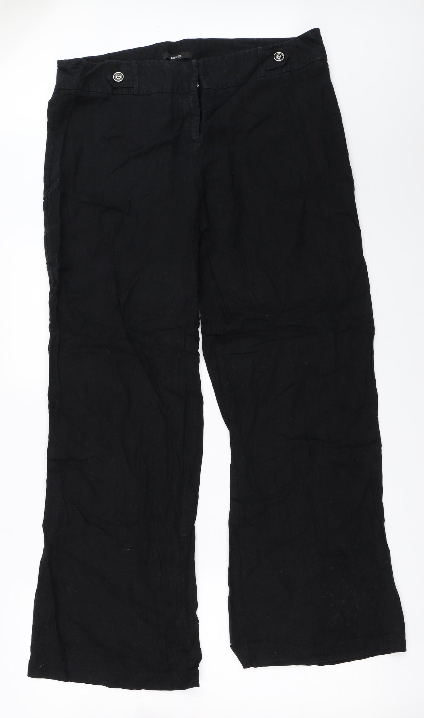 George Womens Black   Trousers  Size 16 L31.5 in