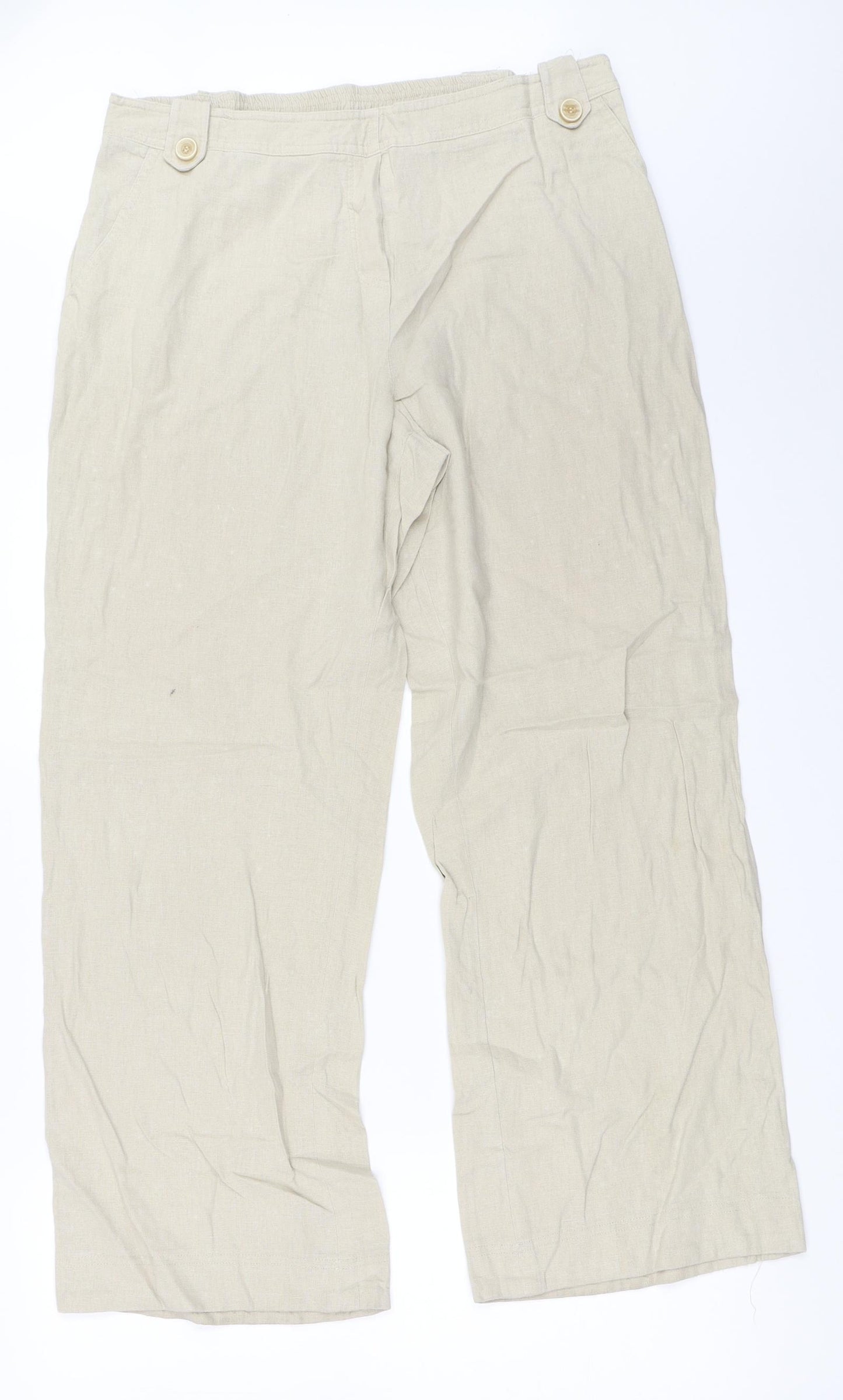 Damart Womens Beige   Trousers  Size 12 L28 in