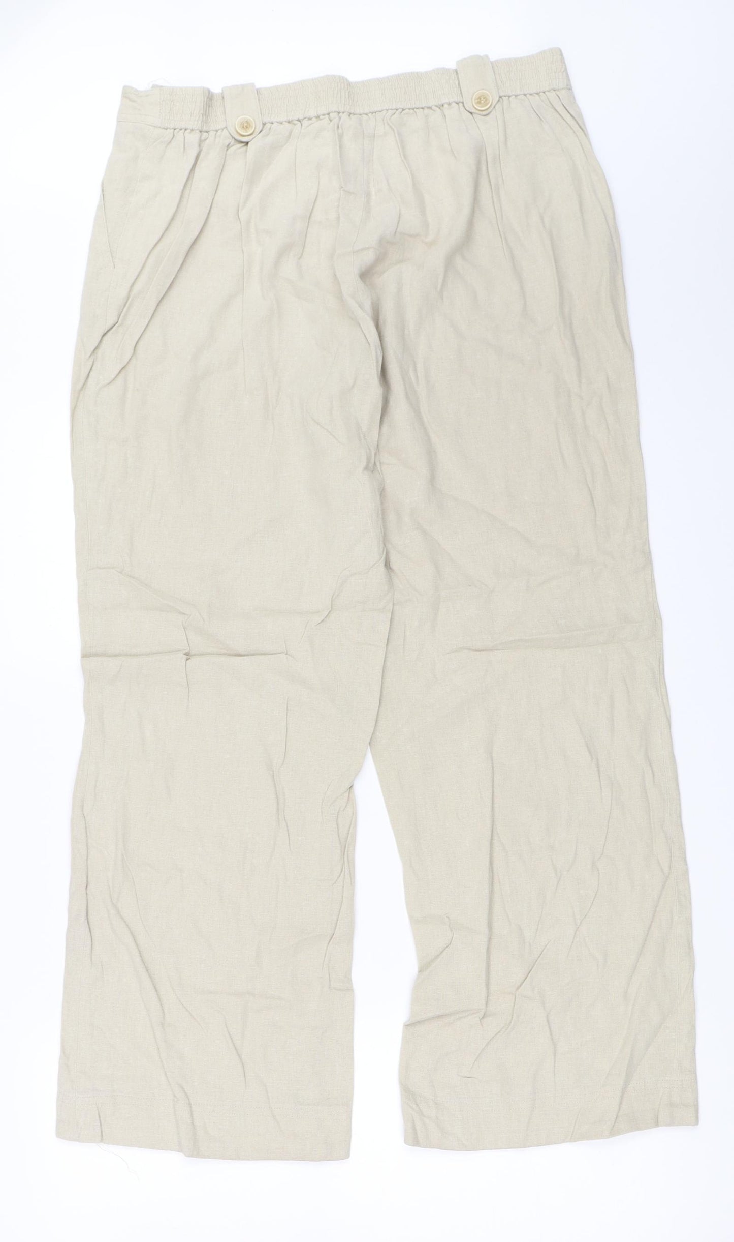 Damart Womens Beige   Trousers  Size 12 L28 in