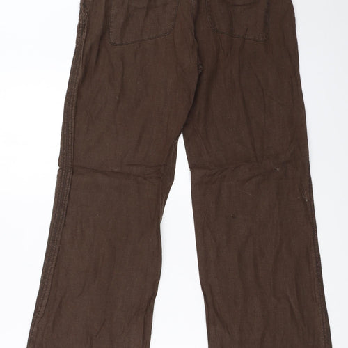 NEXT Womens Brown   Trousers  Size 6 L27.5 in