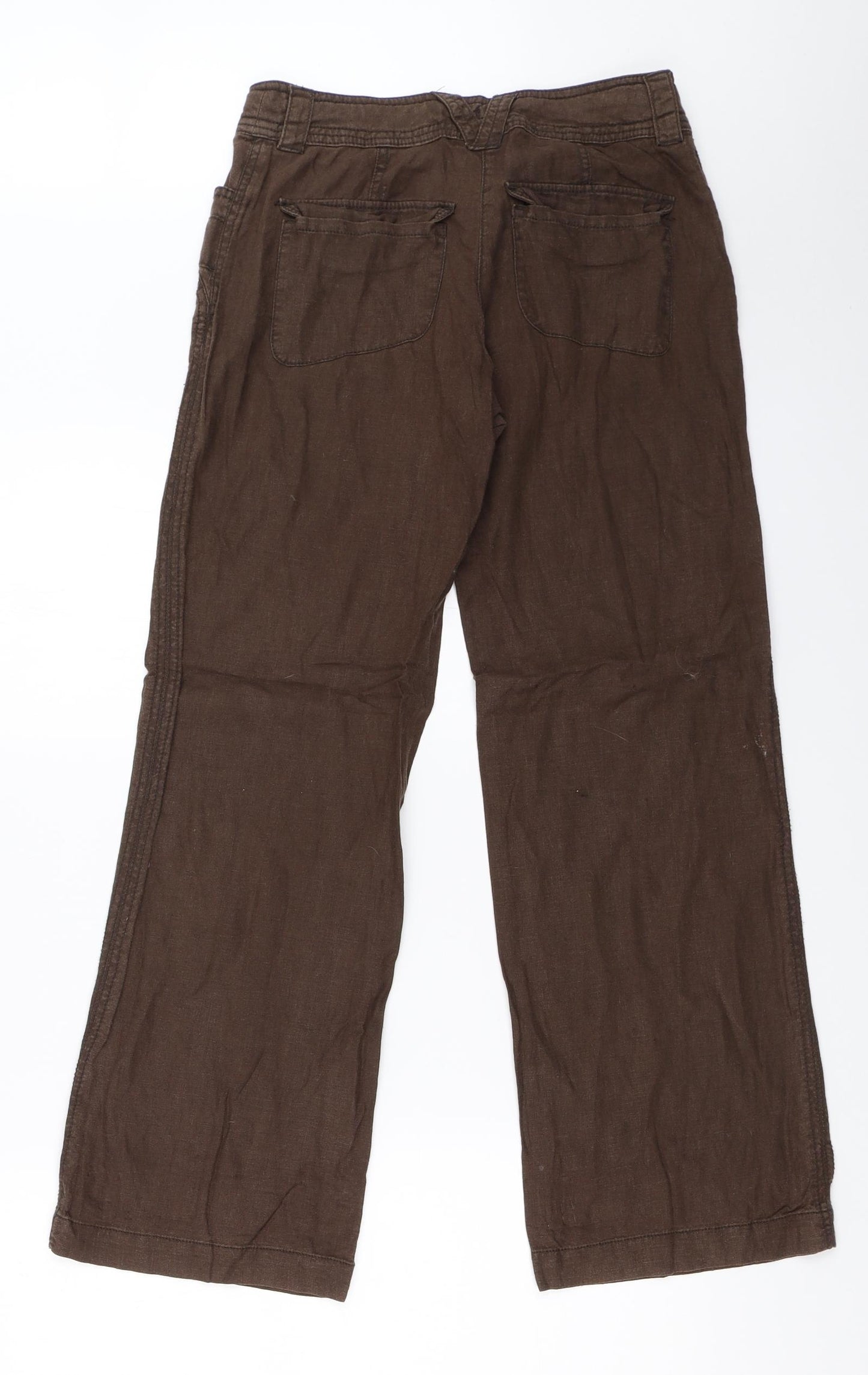 NEXT Womens Brown   Trousers  Size 6 L27.5 in