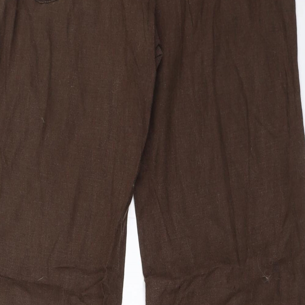 NEXT Womens Brown   Trousers  Size 6 L27.5 in