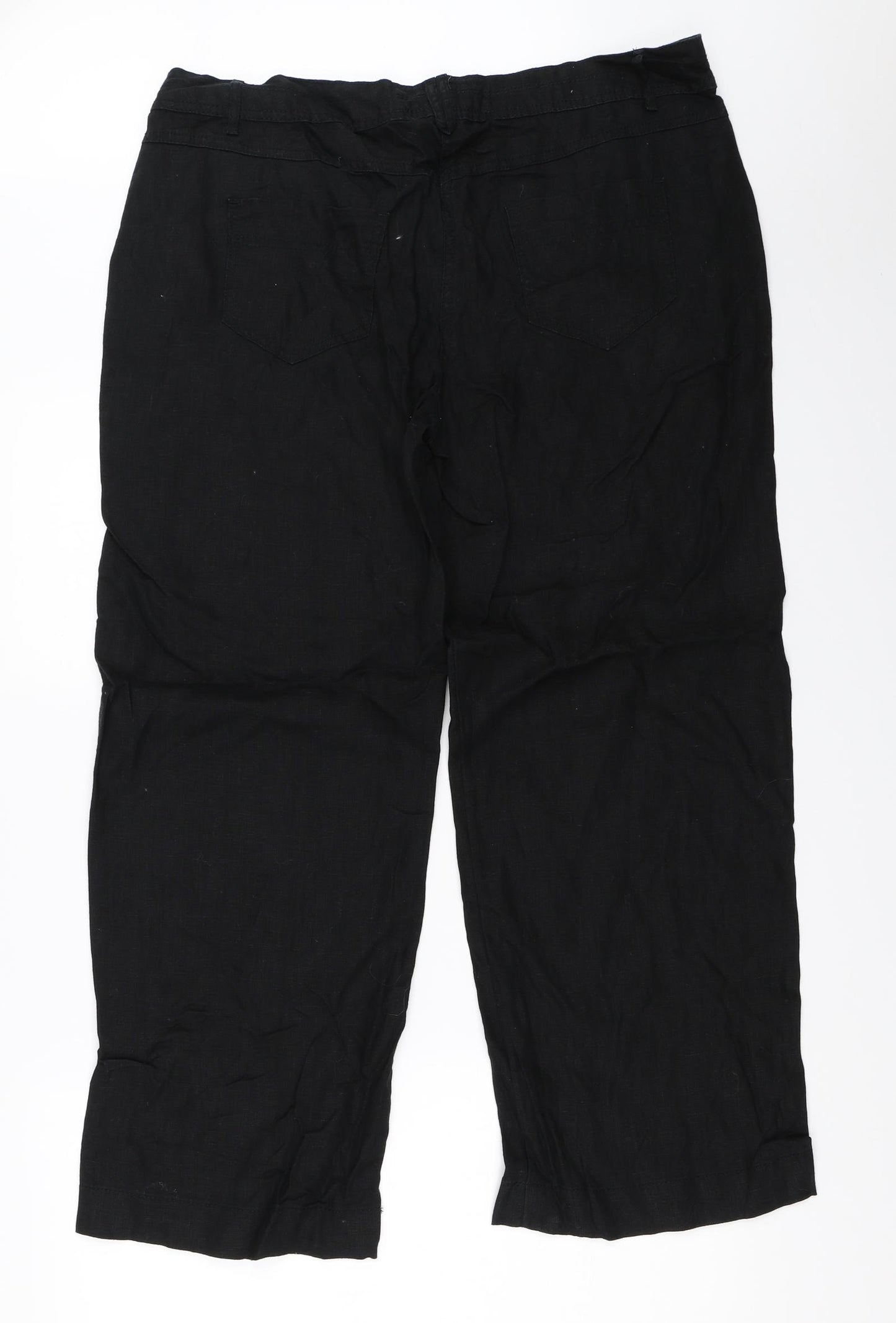 George Womens Black   Trousers  Size 16 L28.5 in