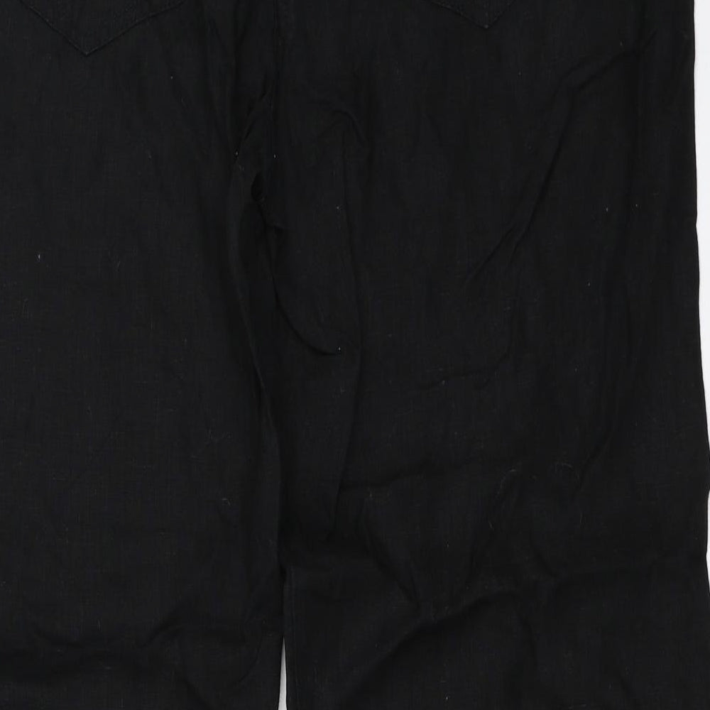 George Womens Black   Trousers  Size 16 L28.5 in