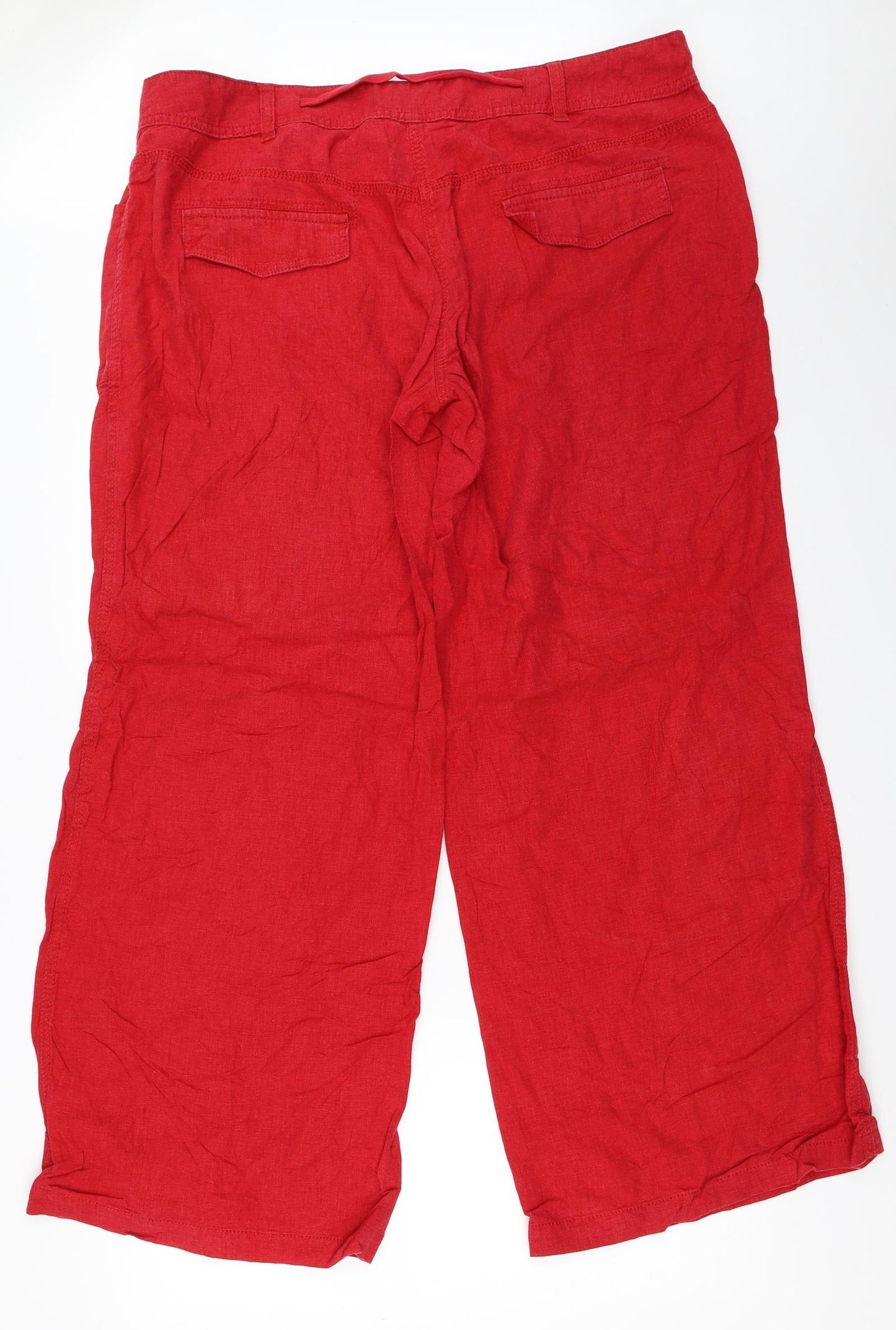 NEXT Womens Red   Trousers  Size 20 L32.5 in