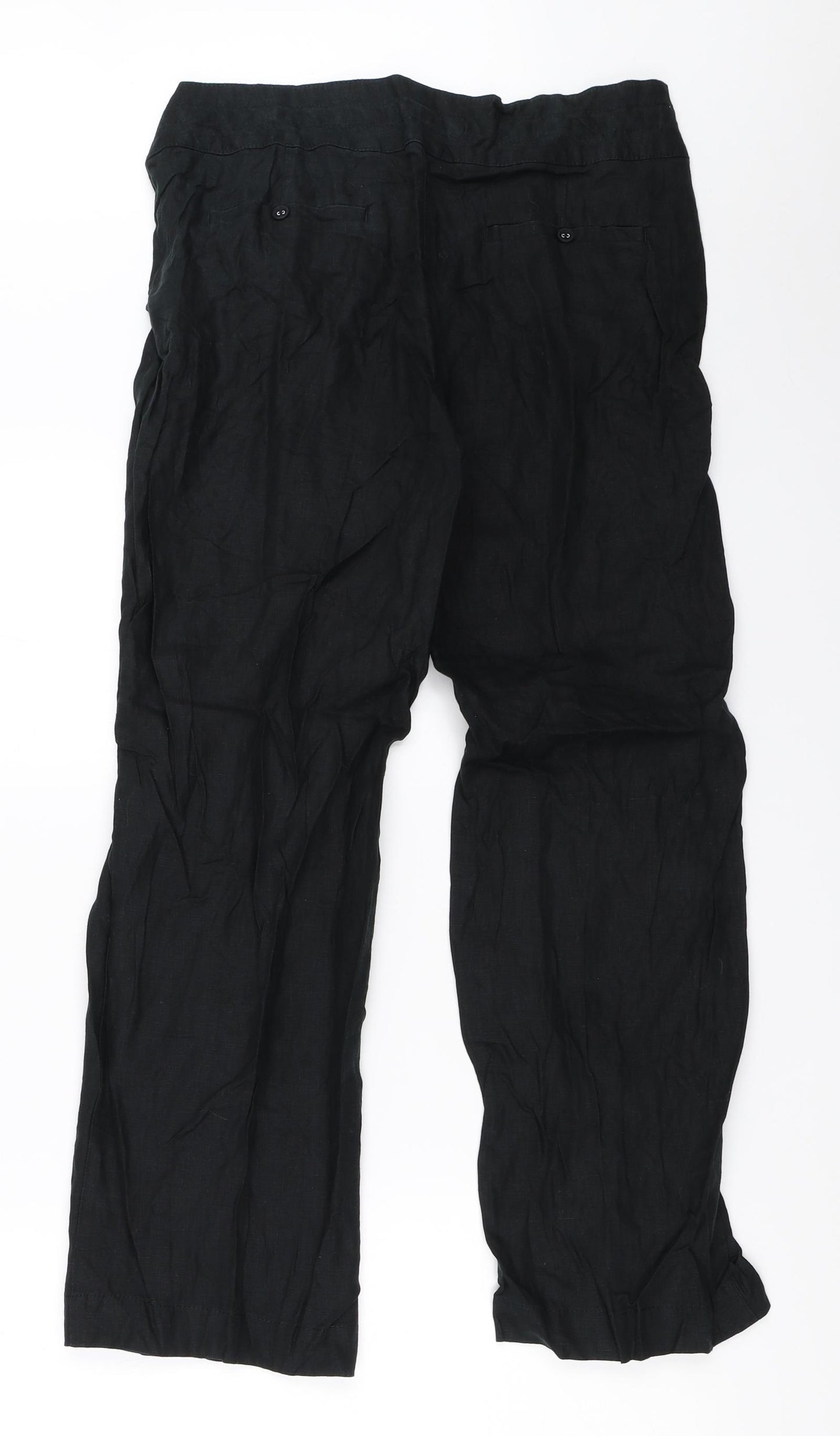 TU Womens Black   Trousers  Size 12 L27.5 in