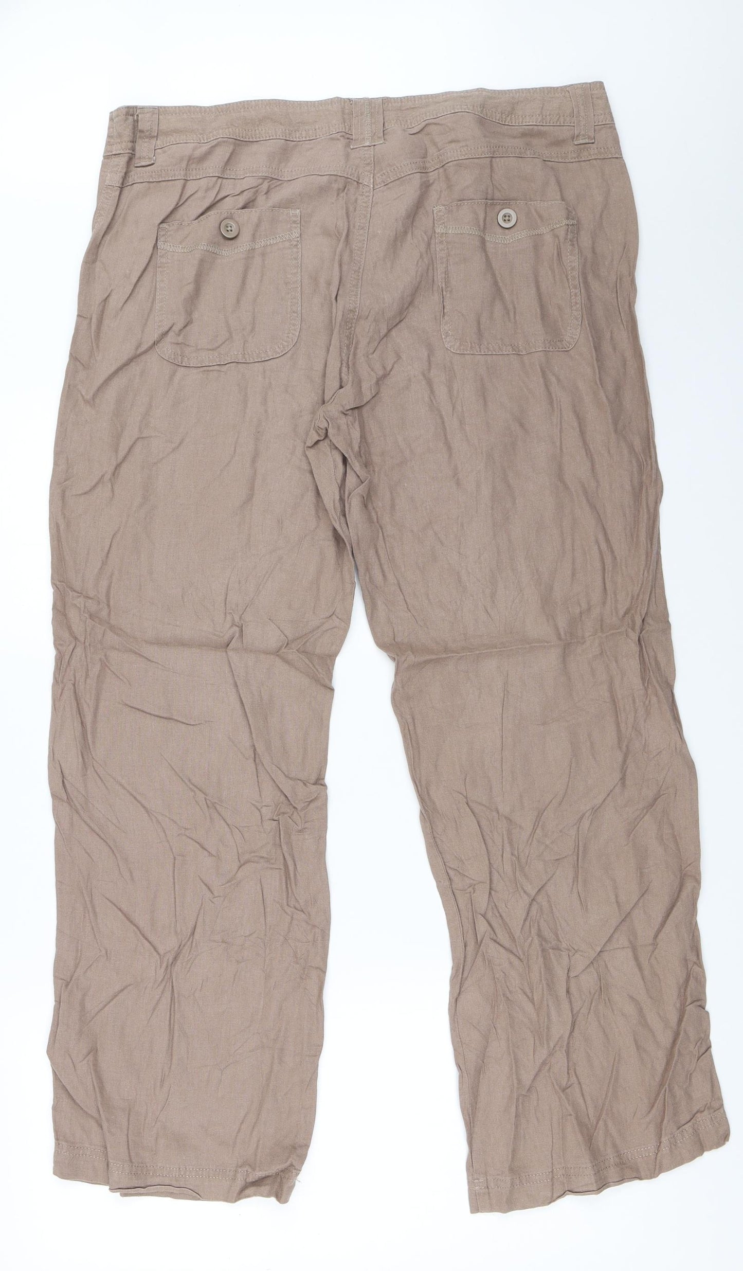 Marks and Spencer Womens Brown   Trousers  Size 16 L30 in