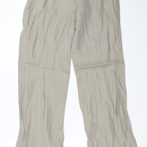 Per Una Womens Beige   Trousers  Size 12 L32.5 in